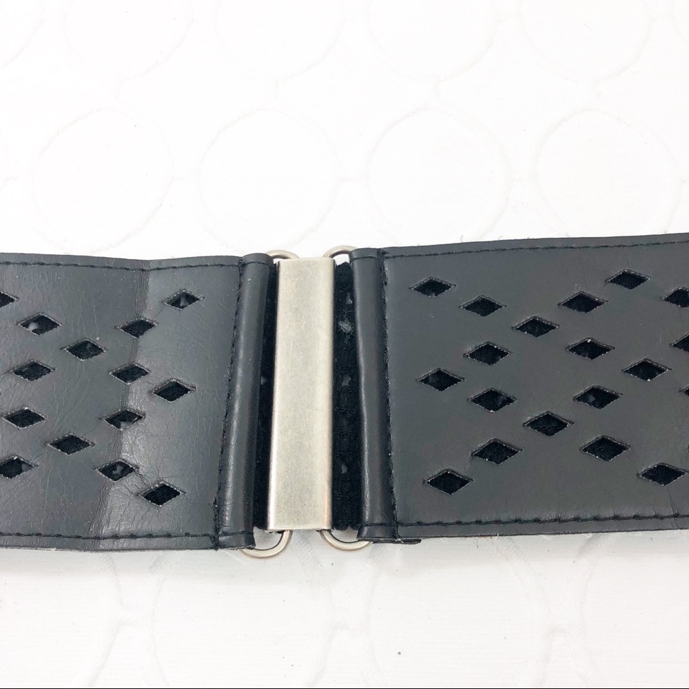 Knit Leather Belt BoHo Festival Concert S/M